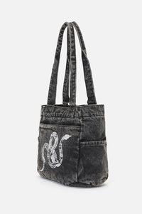 Dangerfield NZ - Slithering Goth Printed Bag - black