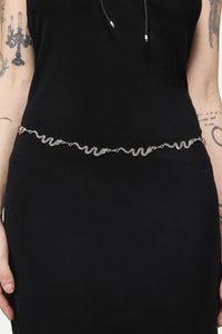 Dangerfield NZ - Reptilian Chain Belt - silver