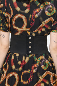 Dangerfield NZ - Slithering Goth Waist Belt - black