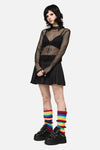 Dangerfield NZ - Rainbow Rib Legwarmers - rainbow