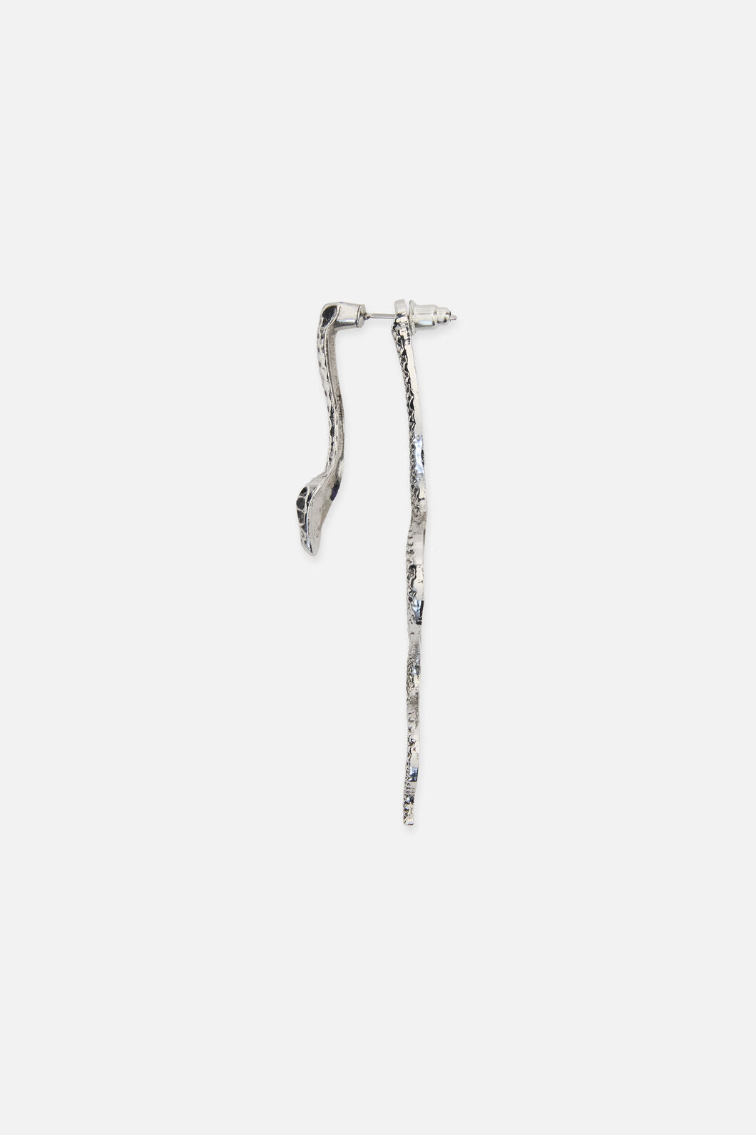 Dangerfield NZ - Through The Ear Snake Earrings - silver