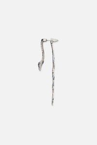 Dangerfield NZ - Through The Ear Snake Earrings - silver