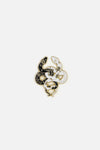 Dangerfield NZ - Intertwined Snake Pin - black-white