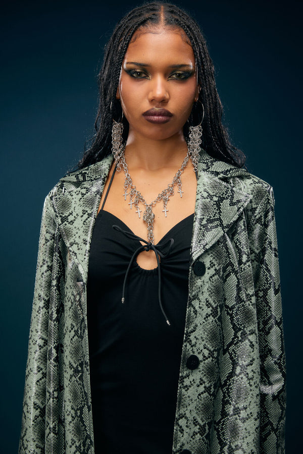 Dangerfield NZ - Cross Chainmail Necklace - silver