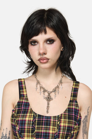 Dangerfield NZ - Cross Chainmail Necklace - silver