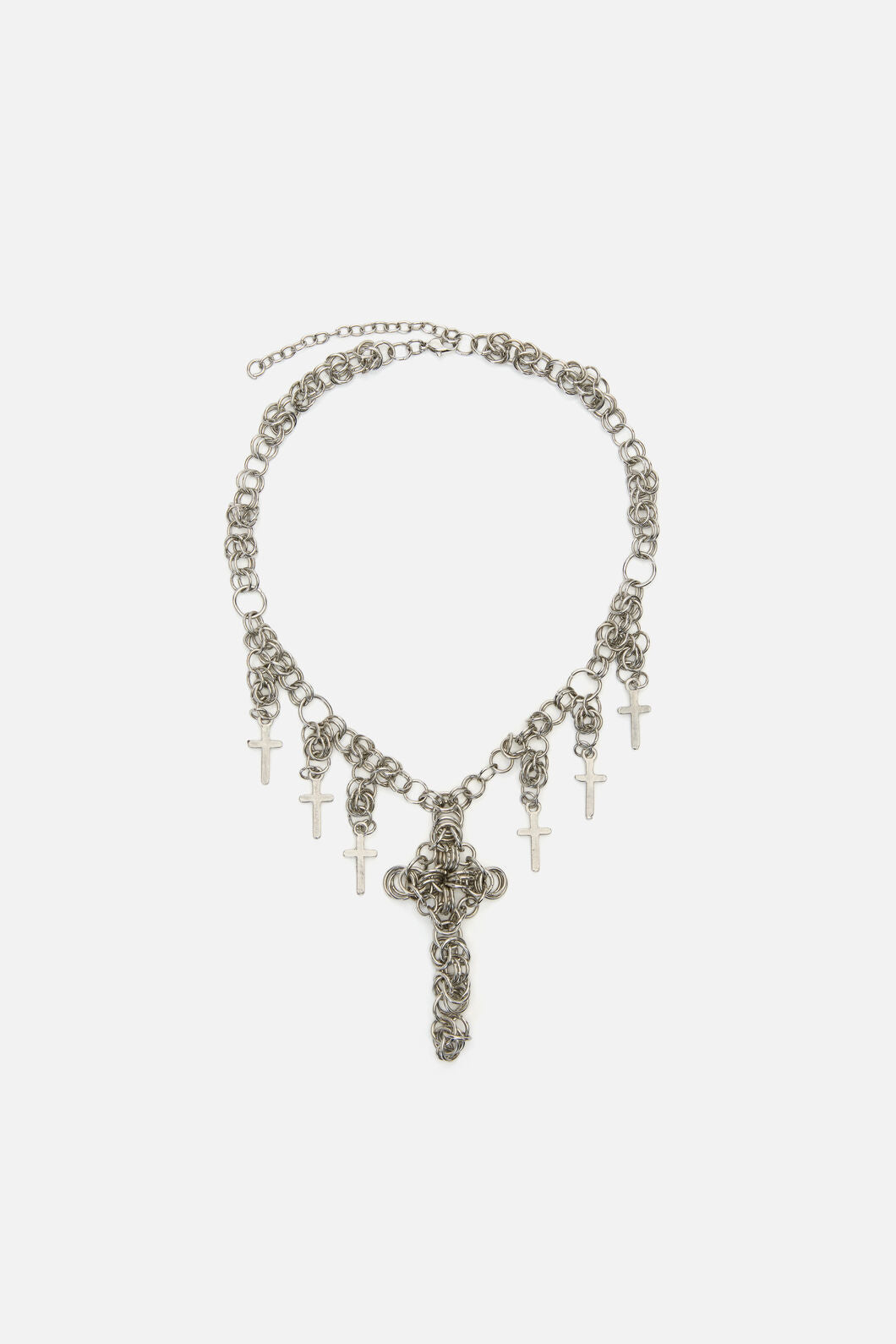 Dangerfield NZ - Cross Chainmail Necklace - silver
