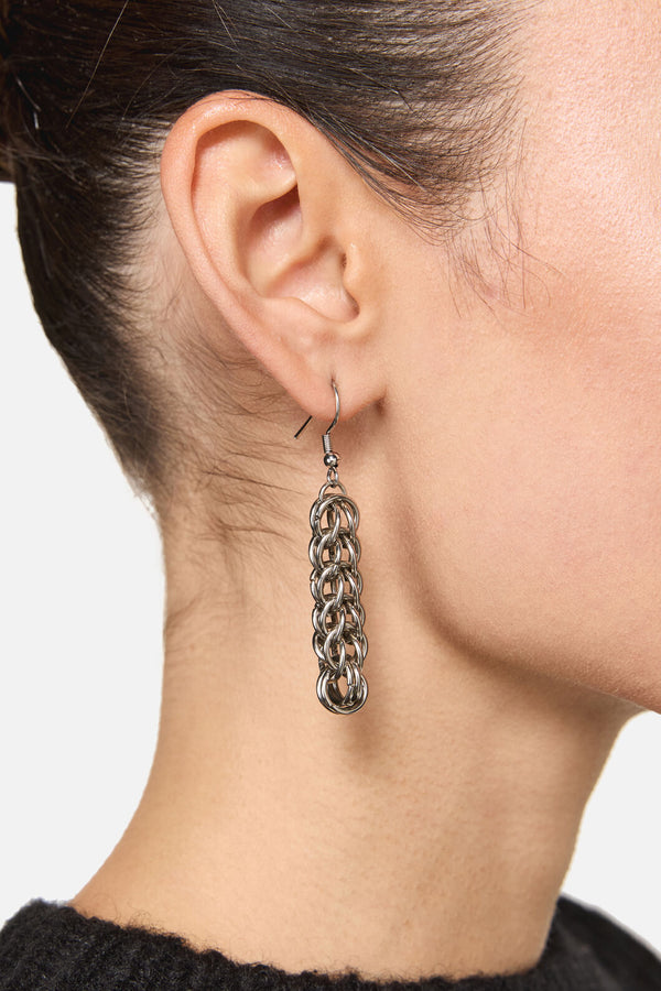 Dangerfield NZ - Chainmail Earrings - silver
