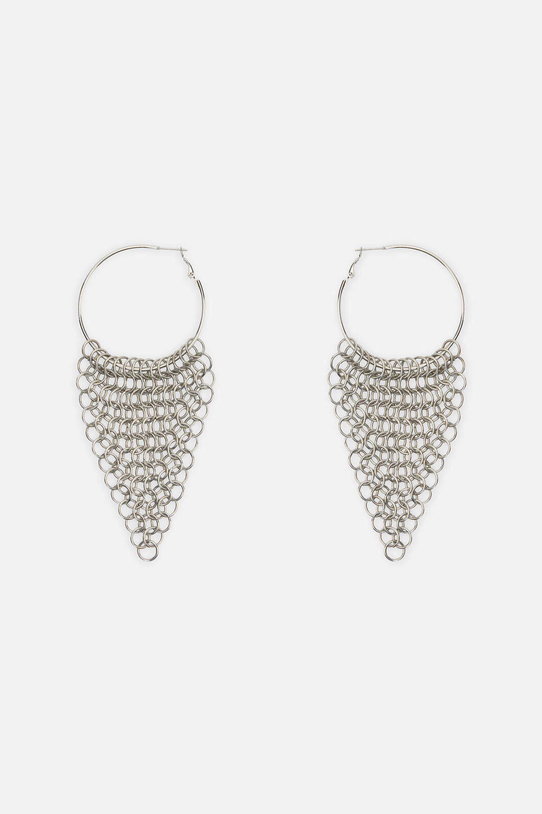 Dangerfield NZ - Hoop Chainmail Earrings - silver