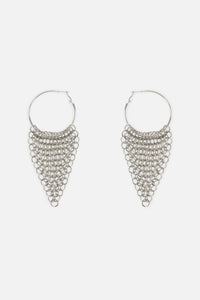 Dangerfield NZ - Hoop Chainmail Earrings - silver
