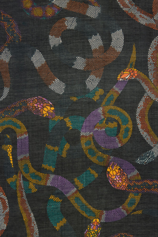 Dangerfield NZ - Reptilian Scarf - black