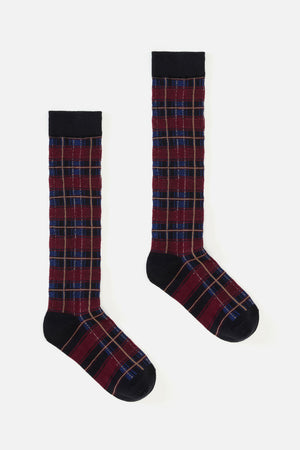 Dangerfield NZ - Black Long Tartan Socks - black