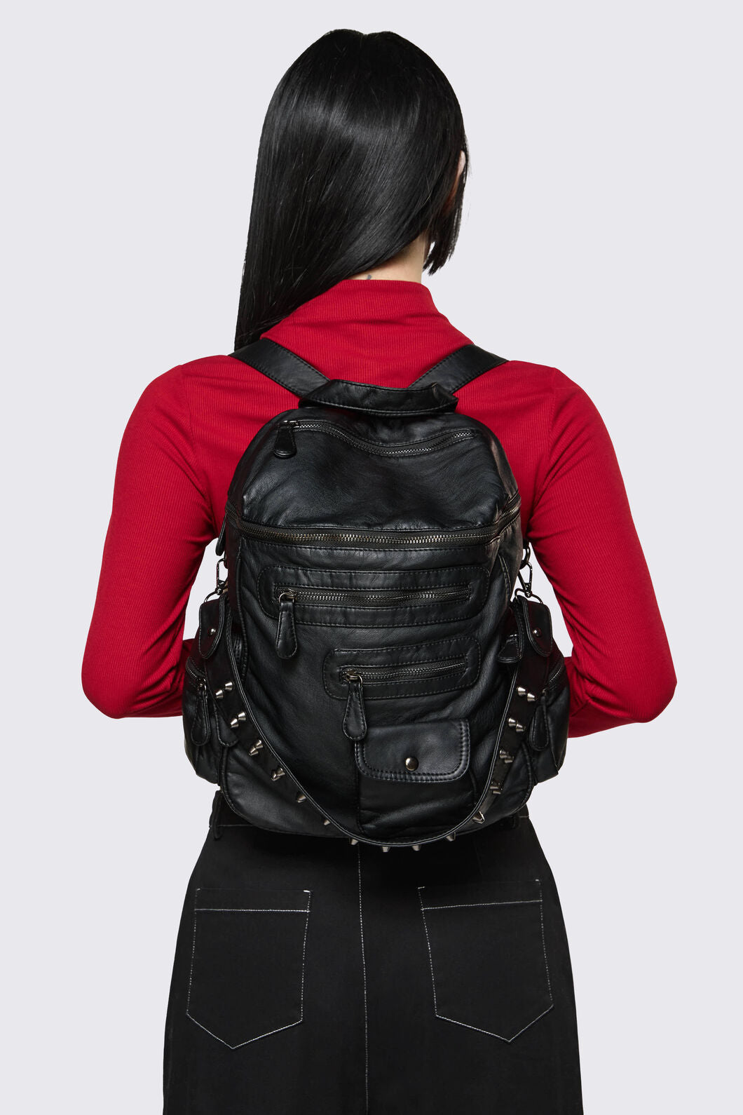 Dangerfield NZ - Two Way Stud Backpack - black