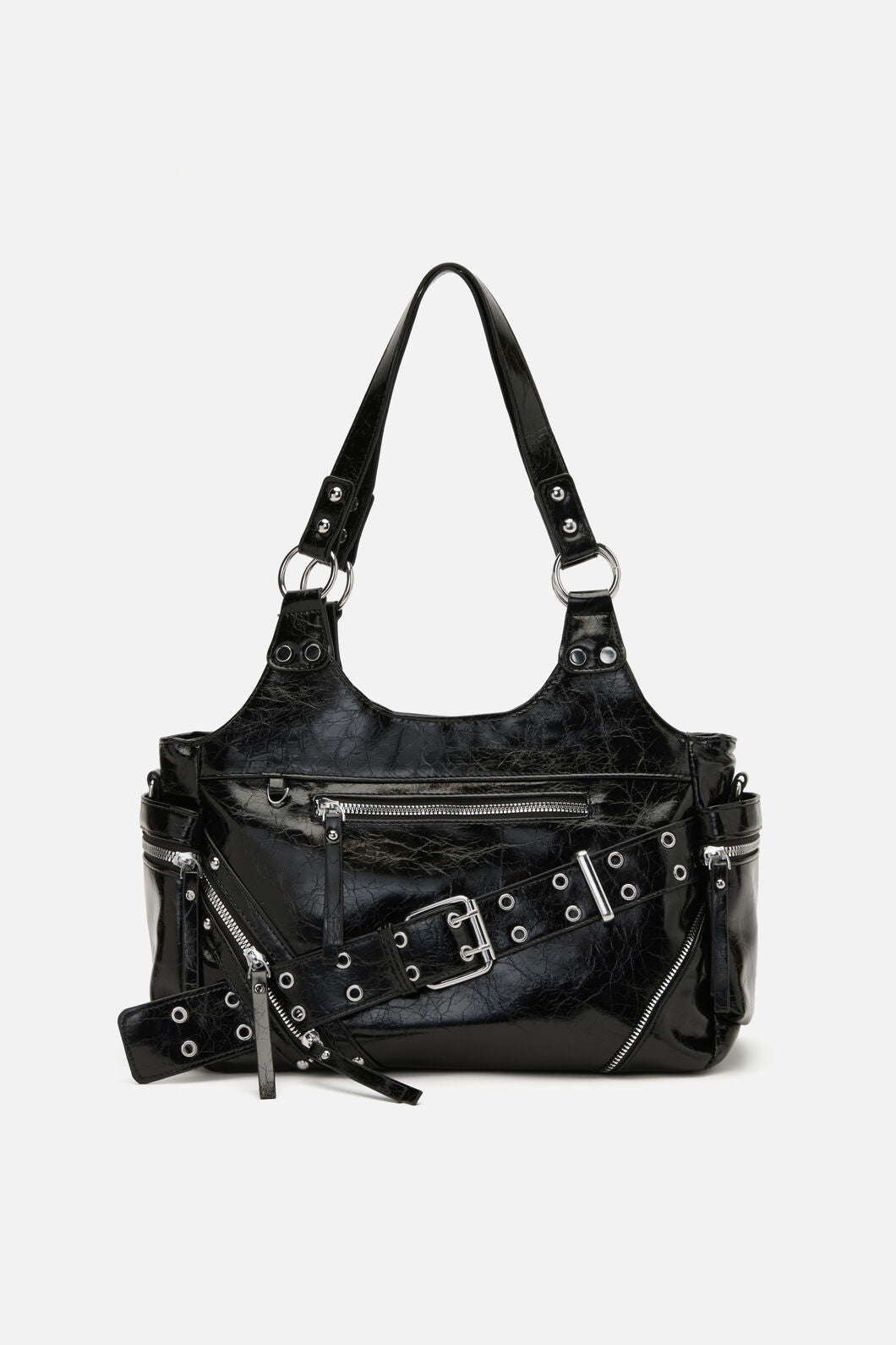 Dangerfield NZ - Belted Shoulder Bag - black
