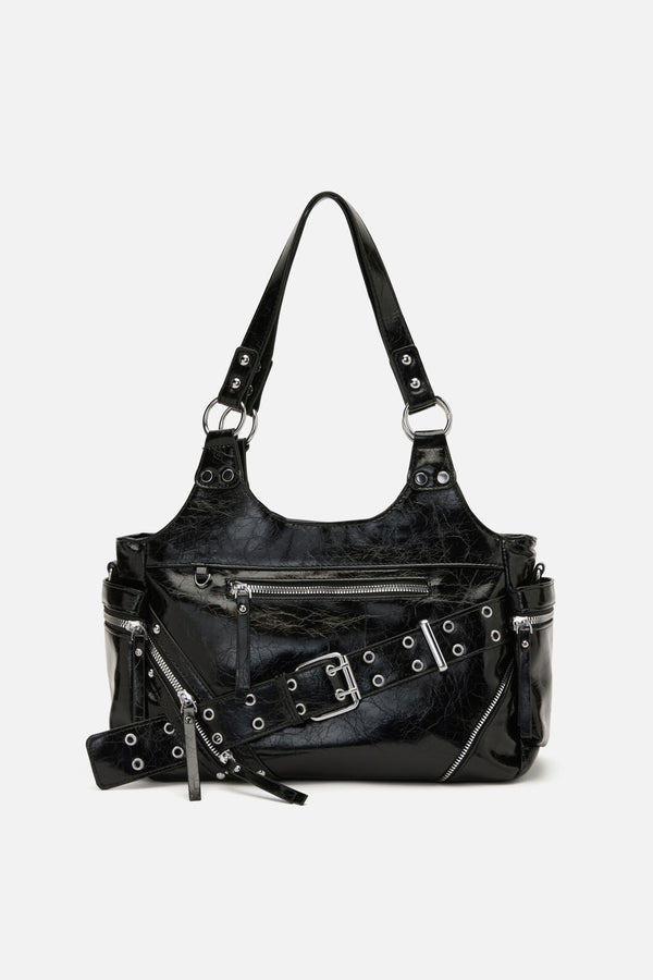 Dangerfield NZ - Belted Shoulder Bag - black