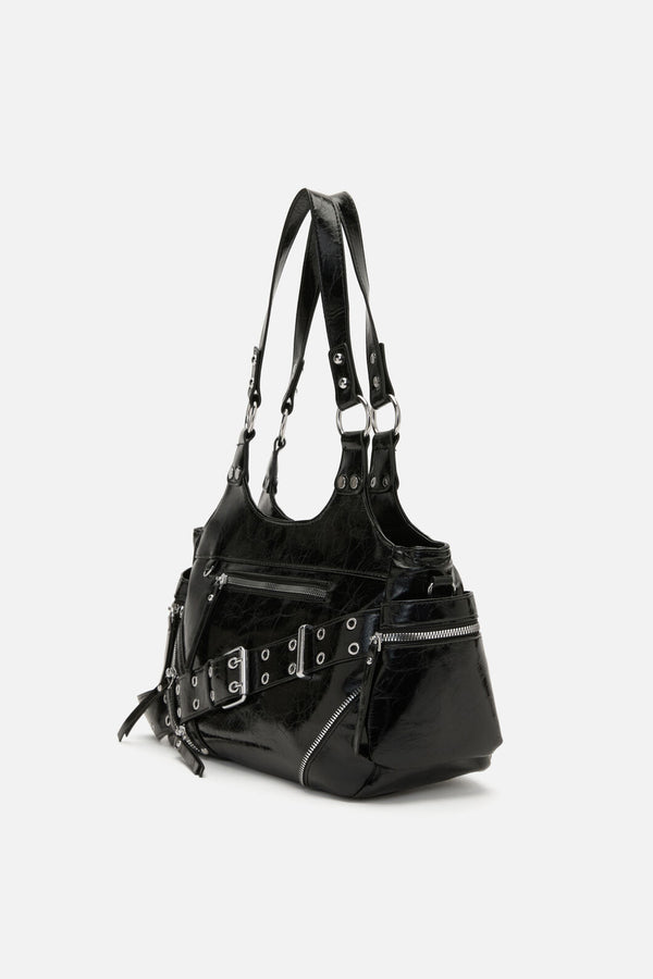 Dangerfield NZ - Belted Shoulder Bag - black