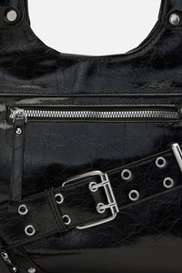 Dangerfield NZ - Belted Shoulder Bag - black