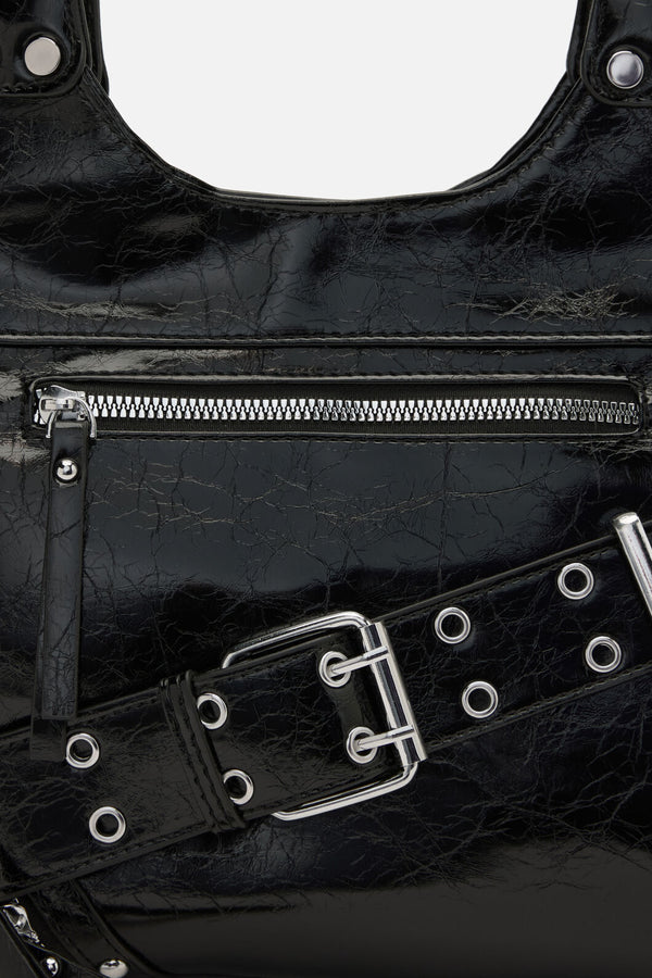 Dangerfield NZ - Belted Shoulder Bag - black