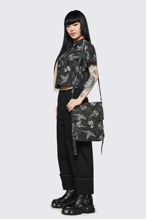 Dangerfield NZ - Archangel Printed Bag - black