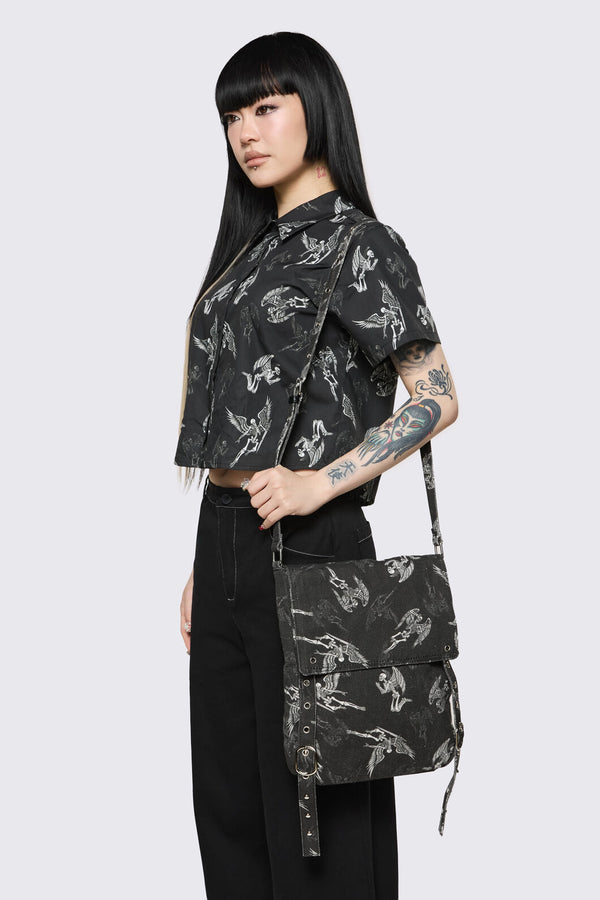 Dangerfield NZ - Archangel Printed Bag - black