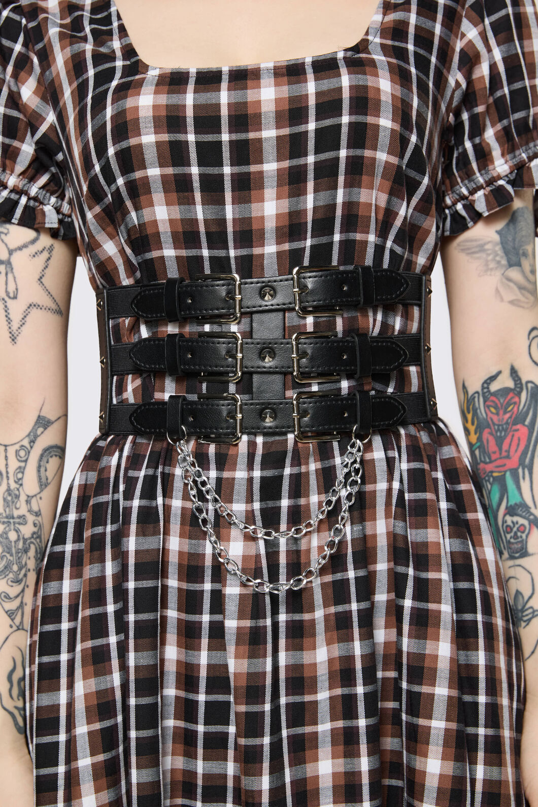 Dangerfield NZ - Buckle Chain Waist Belt - black