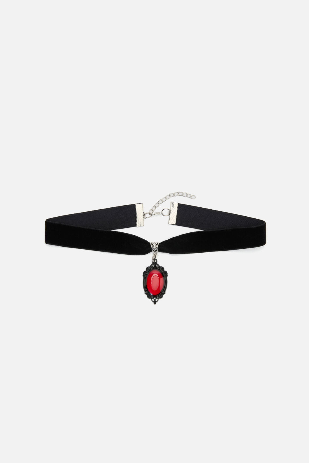 Dangerfield NZ - Red Velvet Charm Choker - black-red