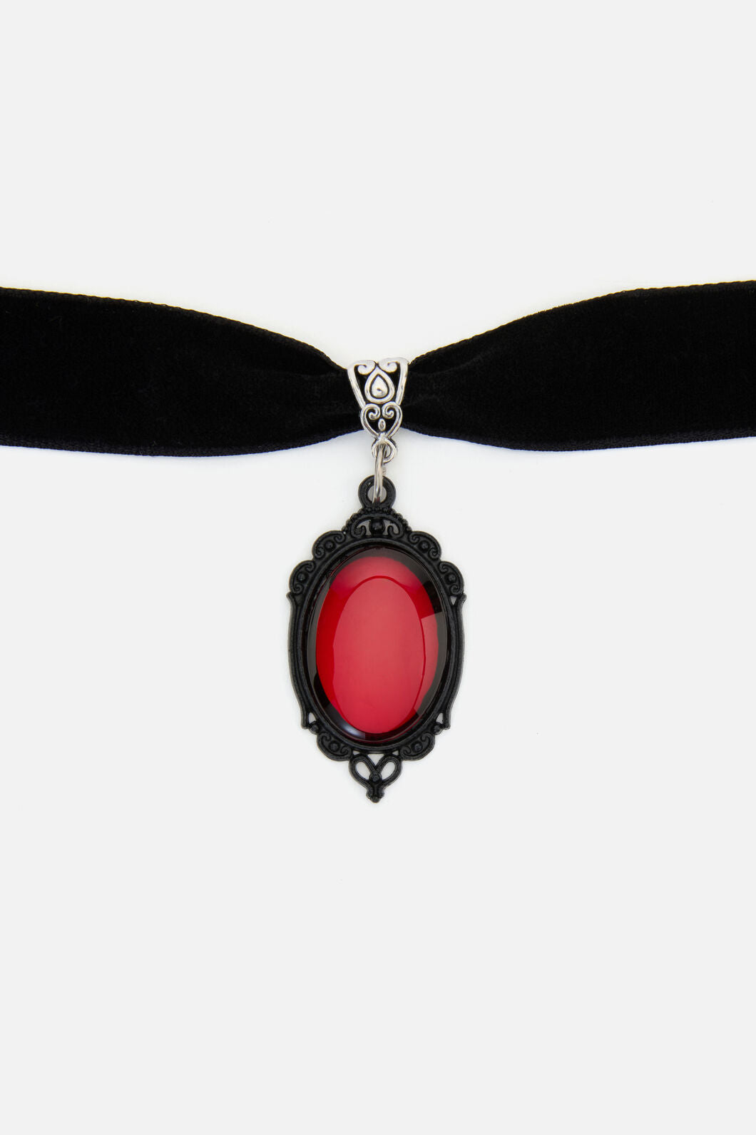 Dangerfield NZ - Red Velvet Charm Choker - black-red