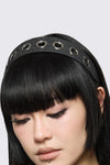 Dangerfield NZ - Denim Eyelet Headband - black