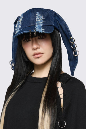 Dangerfield NZ - Distressed Ears Cap - indigo