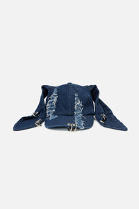 Dangerfield NZ - Distressed Ears Cap - indigo