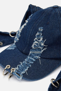 Dangerfield NZ - Distressed Ears Cap - indigo