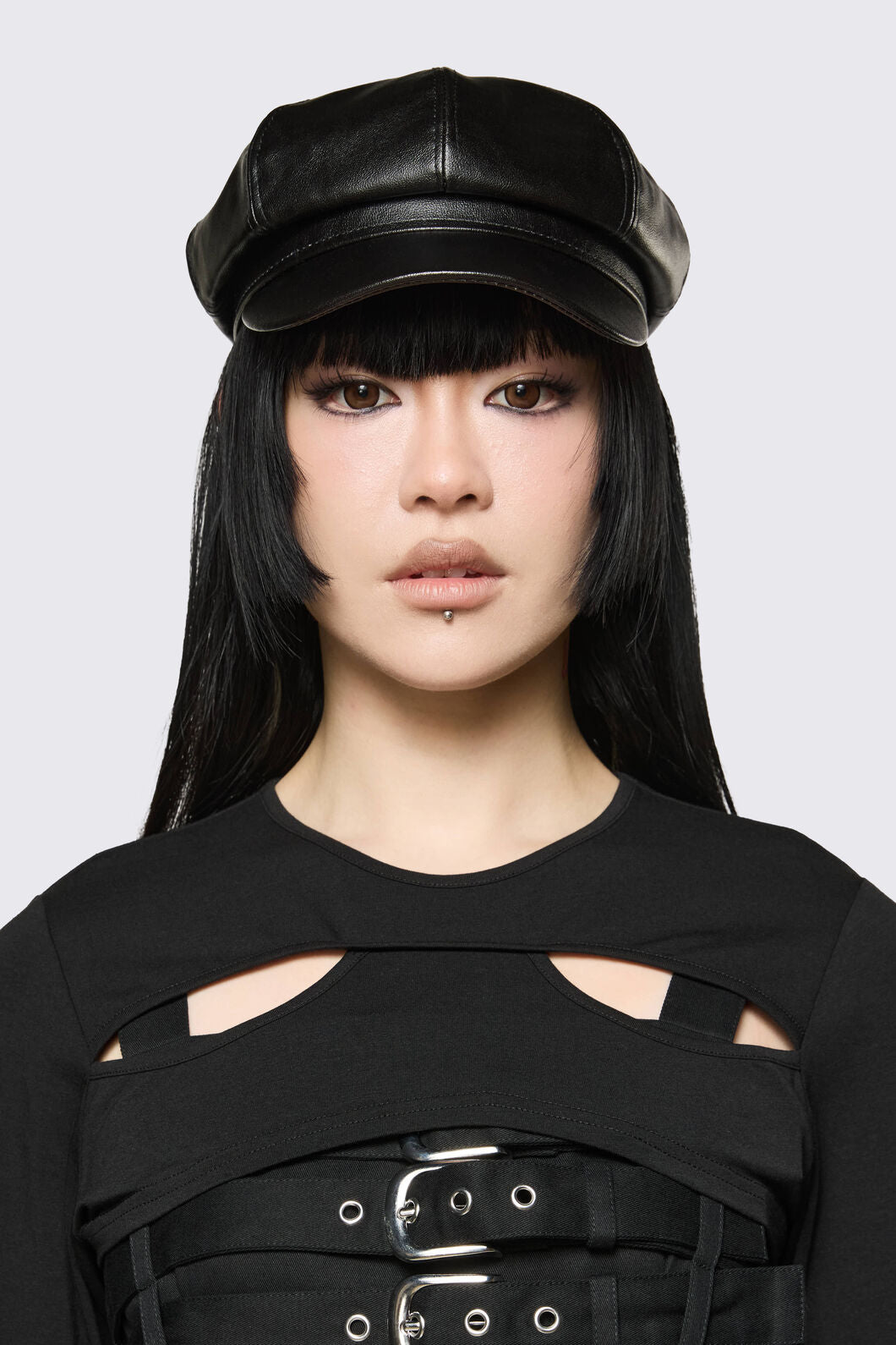 Dangerfield NZ - PU Page Hat - black
