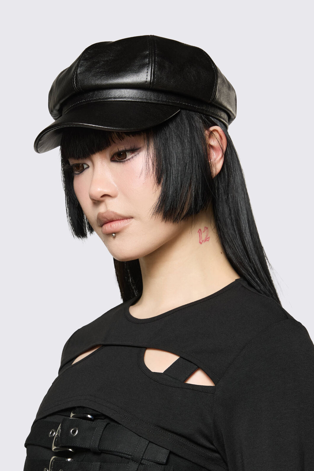 Dangerfield NZ - PU Page Hat - black