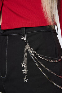 Dangerfield NZ - Stars Charm Jean Chain - silver
