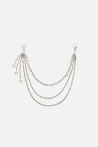 Dangerfield NZ - Stars Charm Jean Chain - silver