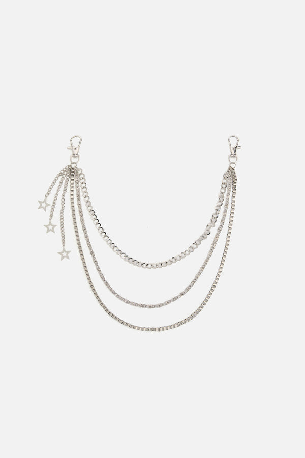 Dangerfield NZ - Stars Charm Jean Chain - silver