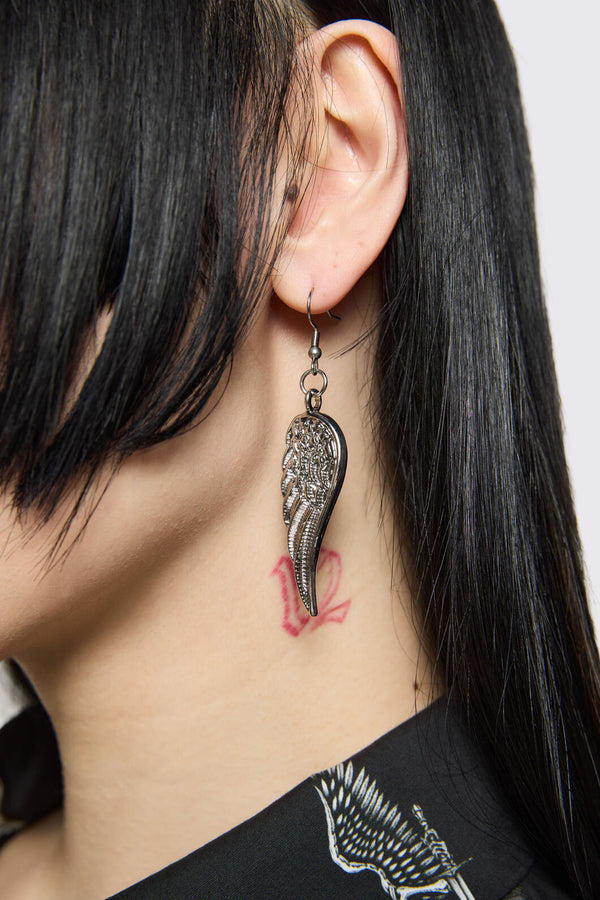 Dangerfield NZ - Angel Wing Earrings - silver
