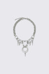 Dangerfield NZ - Chain & Rings Necklace - silver