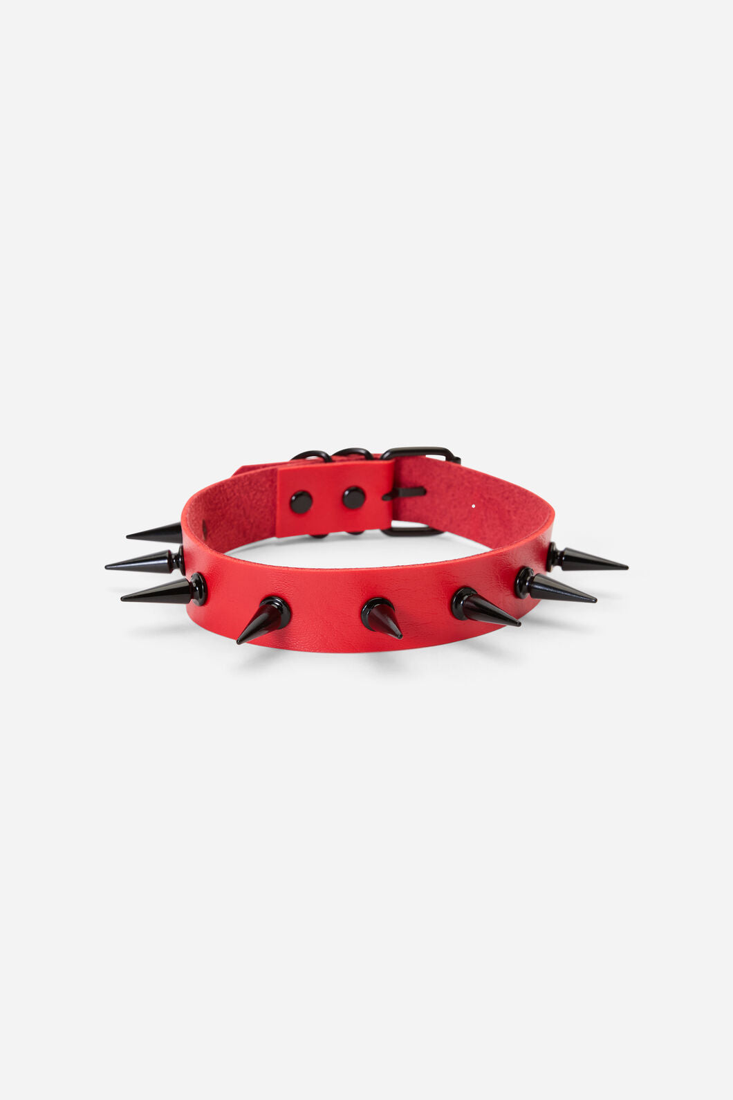 Dangerfield NZ - Red & Black Spike Choker - red
