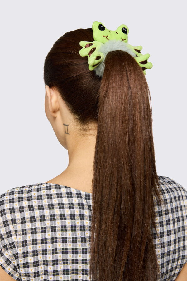 Dangerfield NZ - Frog Scrunchie - green