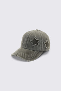 Dangerfield NZ - Star Patch Denim Cap - dark-grey