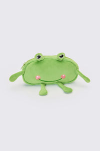 Dangerfield NZ - Frog Plush Pencil Case - green