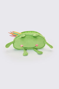 Dangerfield NZ - Frog Plush Pencil Case - green