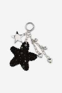 Dangerfield NZ - Soft Star Bag Charm - silver-black