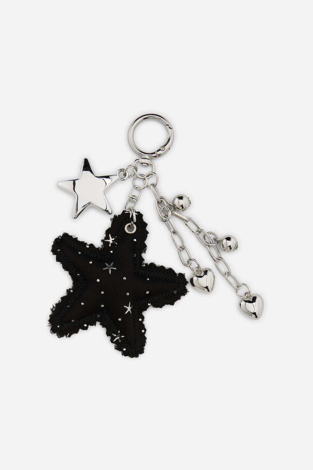 Dangerfield NZ - Soft Star Bag Charm - silver-black