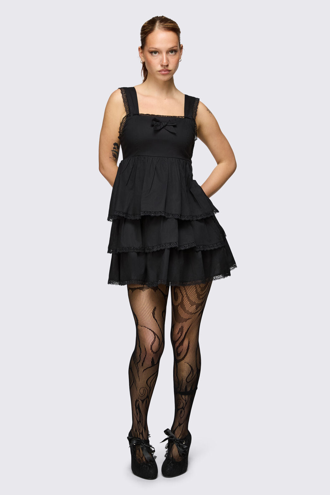 Dangerfield NZ - Y2K Cyber Fishnet Tights - black
