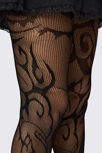 Dangerfield NZ - Y2K Cyber Fishnet Tights - black
