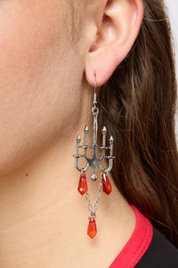 Dangerfield NZ - Candelabra Goth Earrings - silver