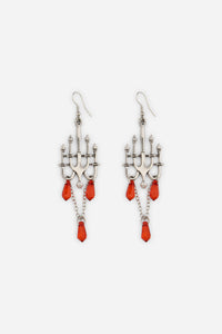 Dangerfield NZ - Candelabra Goth Earrings - silver