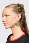 Dangerfield NZ - Skull Moth Earrings - silver