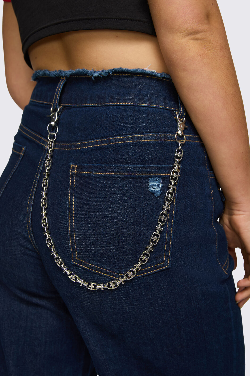 Dangerfield NZ - Crosses Chunky Jean Chain - silver